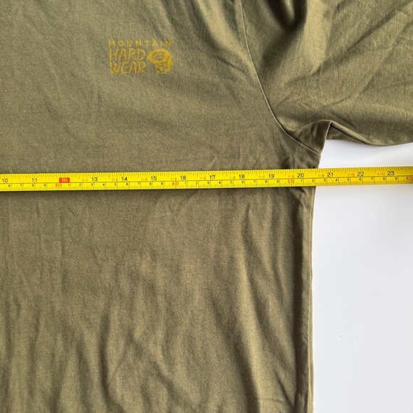 Mountain Hardwear Men’s Snow Yeti Graphic Tee Medium M Combat Green Long Sleeve - Picture 5 of 11